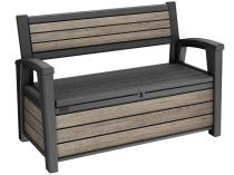 Ławka ogrodowa ze skrzynią schowkiem Keter Signature Deco 227 L Ashwood