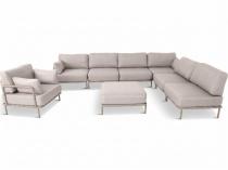 Meble modułowe metalowe 8 elementów Salve Beige Cashmere 6 Comfort