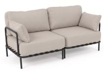 Beżowa dwuosobowa sofa ogrodowa modułowa Salve Beige - 2 elementy