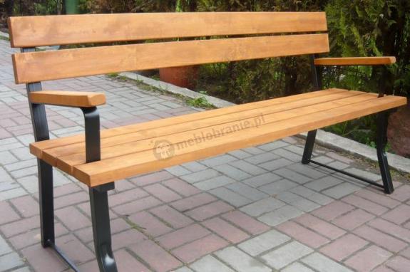 Ławka ogrodowa Tulipan z podłokietnikami