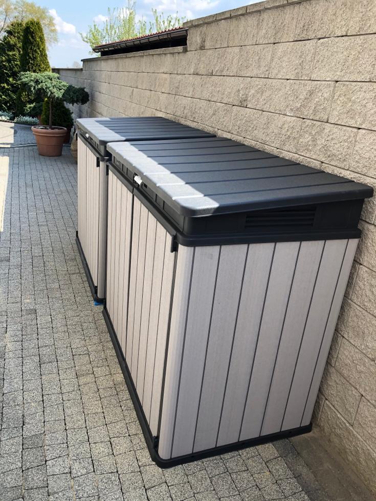 Schowek na kosze na śmieci Keter Elite Store 1200l - Meblobranie.pl